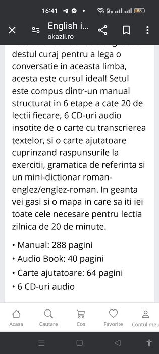 Carte+6cd/ engleză în 20min/zi