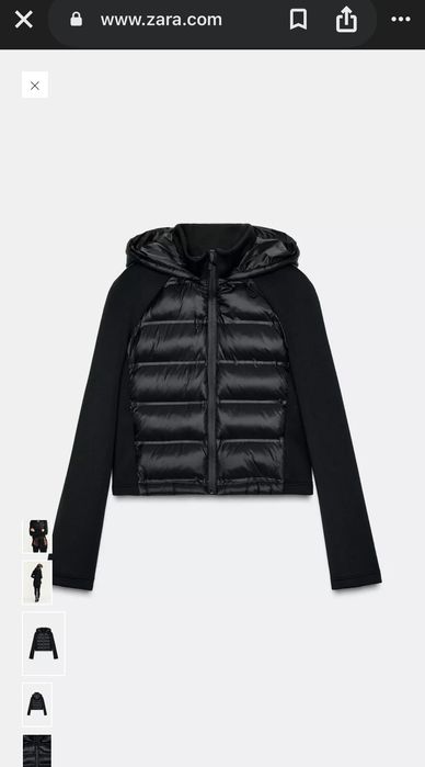 Дамско черно яке zara