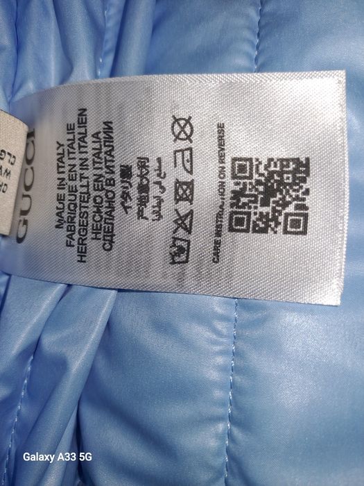 Vând jachetă bărbați cu etichetă Gucci,  mărimea S, matlasată
