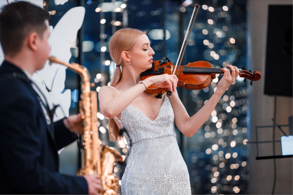 Дуэт скрипка и саксофон в Астане