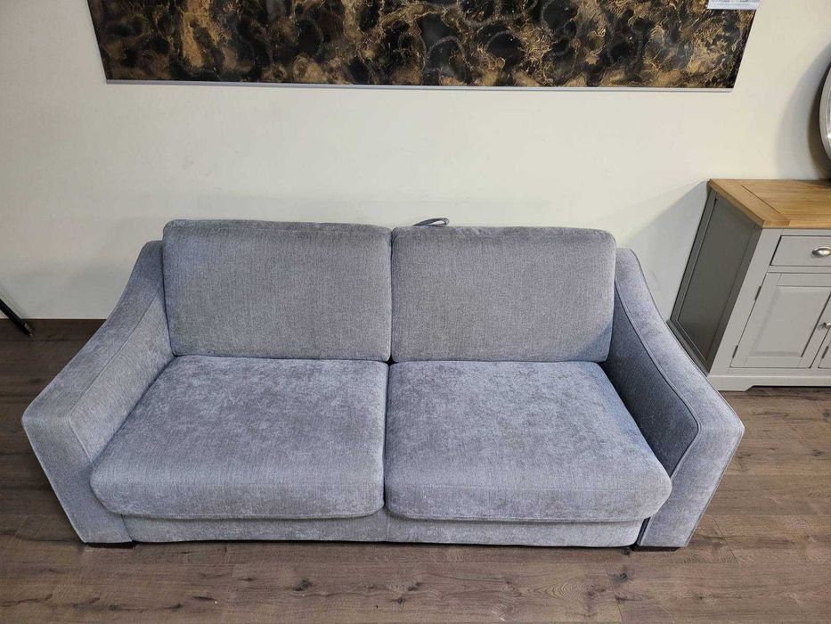 Сив диван от плат с функция сън "Myriad"