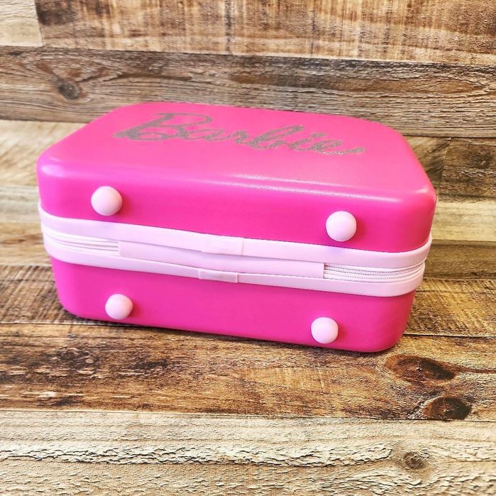 Детский розовый мини чемоданчик Барби