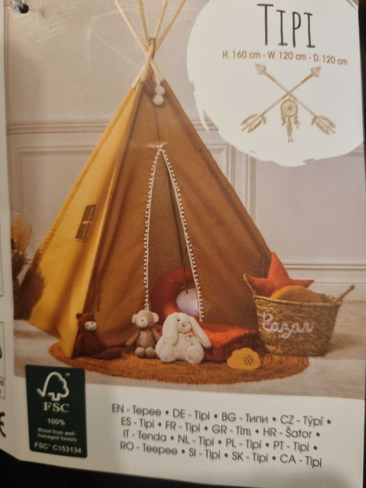Cort teepee NOU - DIN BUMBAC 50%