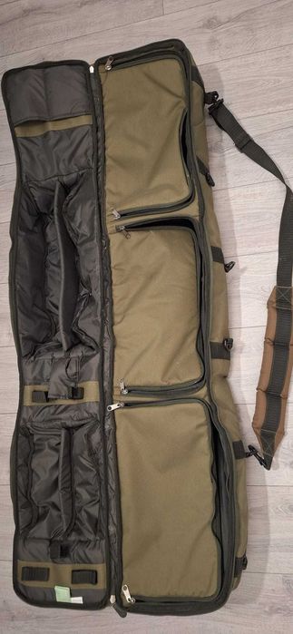 Waders FOX Lightweight Green marimea 45 nou-nouti + husa pescuit KORUM Transition Opportunist Foldall (2 rods + 3 compartimente mari de depozitare)