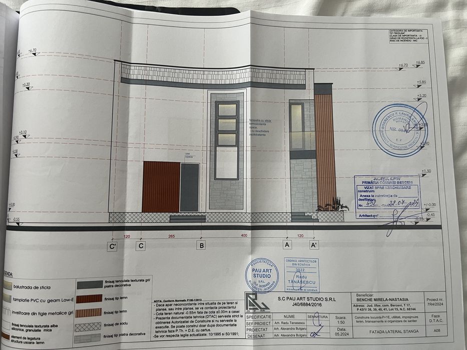 Teren 250 mp Berceni-deschidere 16 m-proiect+autorizatie-zona Mecaniza