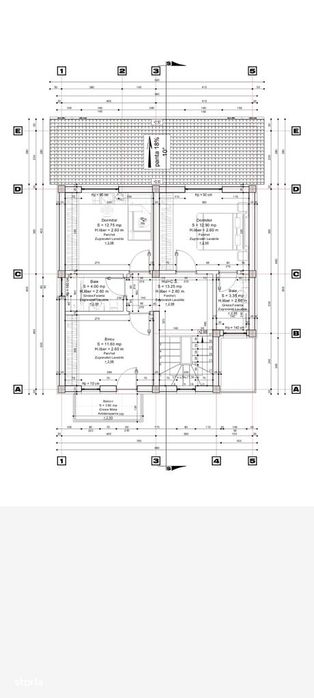 FARA COMISIOANE casa cu 4 camere 3 bai P+1+pod terasa cam tehnica beci