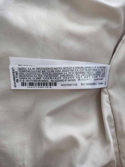 Geaca dama Zara fâș cauciucat, marimea Xs