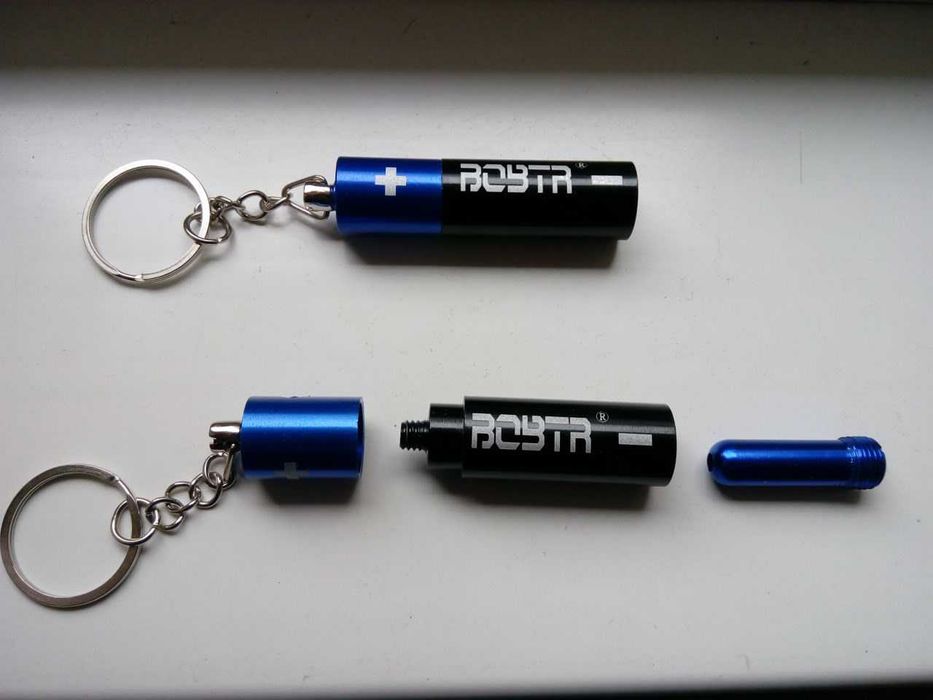 курительная трубка «Батарейка» цвет темно-синий