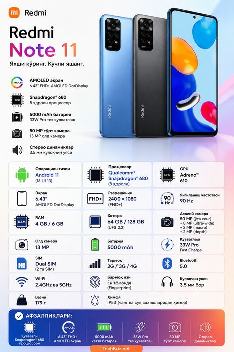 Redmi Note 11  128 gb