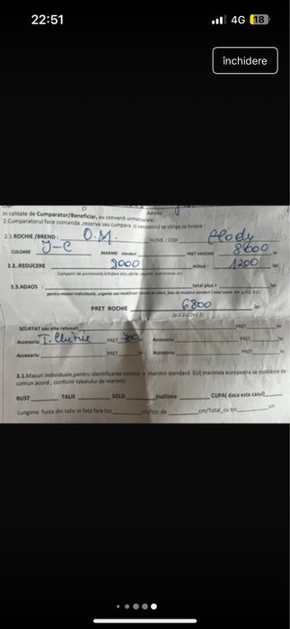 Rochie de mireasa Oksana Mukha model Elody stare foarte buna 38