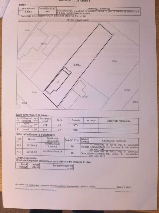 Teren 588 mp + casa batraneasca  Darasti ilfov