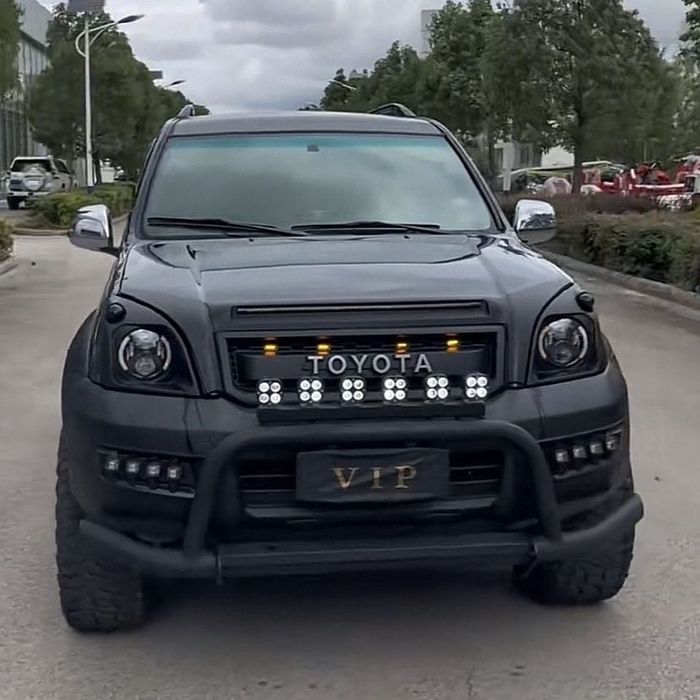 Дхо в бампер TOYOTA PRADO 120 тюнинг Противотуманки