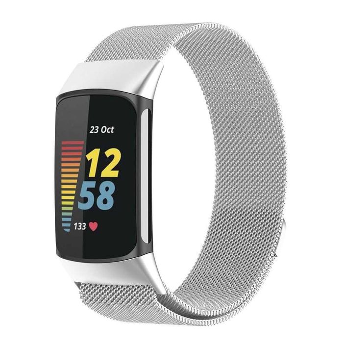Метална магнитна верижка каишка FitBit Charge 5 6 Versa 3/4 Sense 2