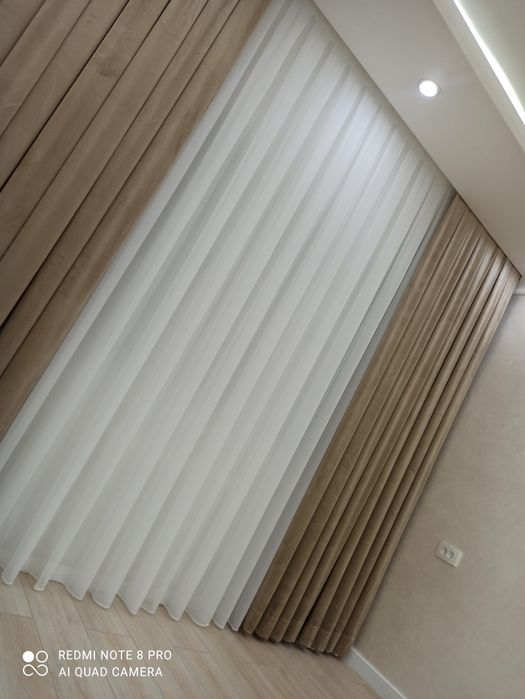 Parda tikish xizmati 49000 so'm karniz metiri .