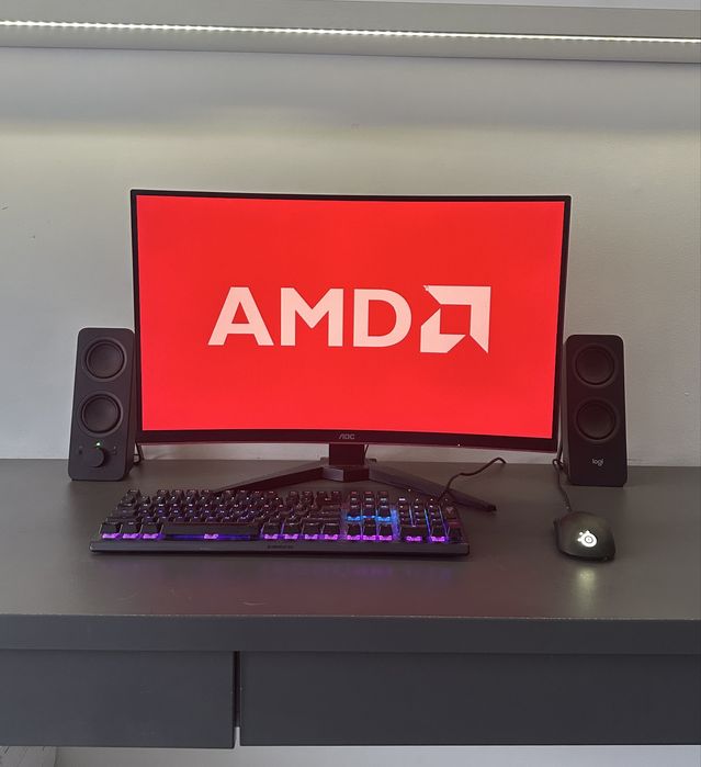 Set Calculator Ryzen 5 + 5700 XT +Monitor, Periferice, Boxe, Casti