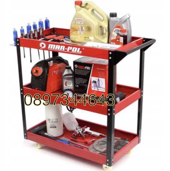 Количка за инструменти на 3 нива