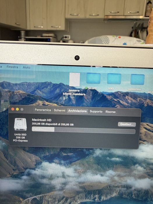 Macbook air 13 apple 2017 intercore 5 - 1,8ghz  hard 256 gb