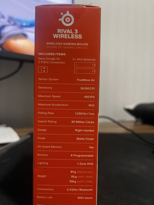 ПРОДАМ Steelseries rival 3 wireless