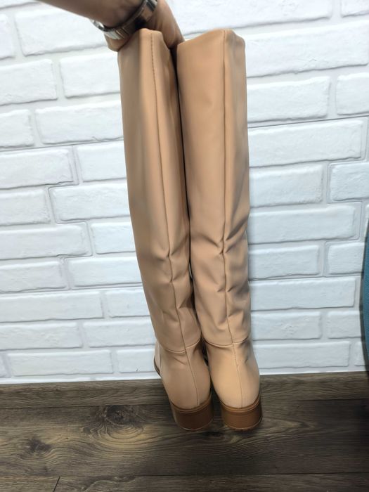 Ботуши цвят пудра, 40 номер