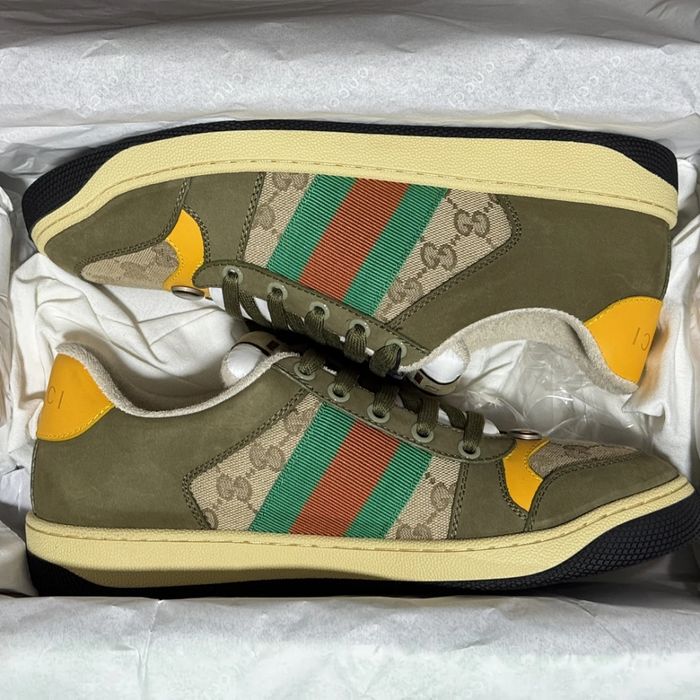 GG Screener Sneaker - Olive Green