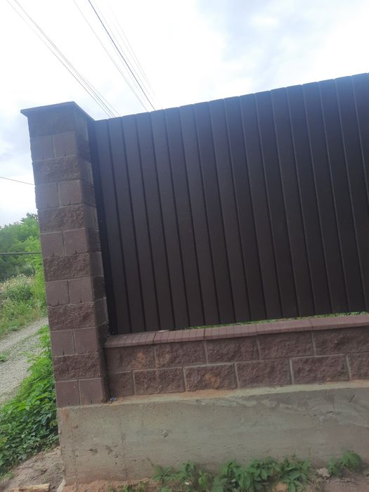 Кладка забора профессионально