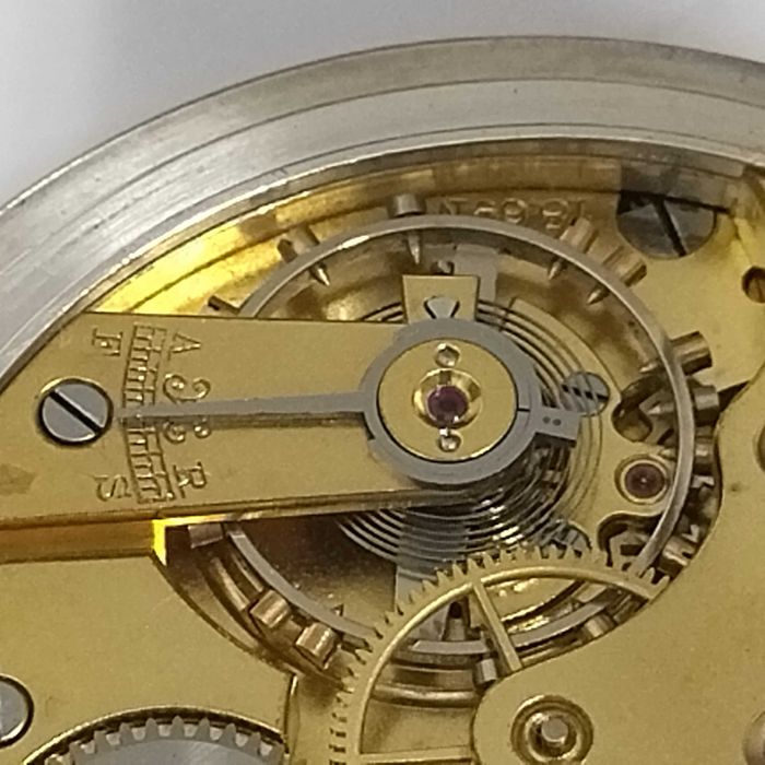 LONGINES джобен часовник, сребро/silver 0,900, идален, много рядък