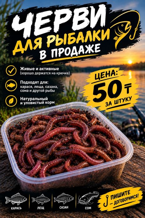 Продам червей  дом