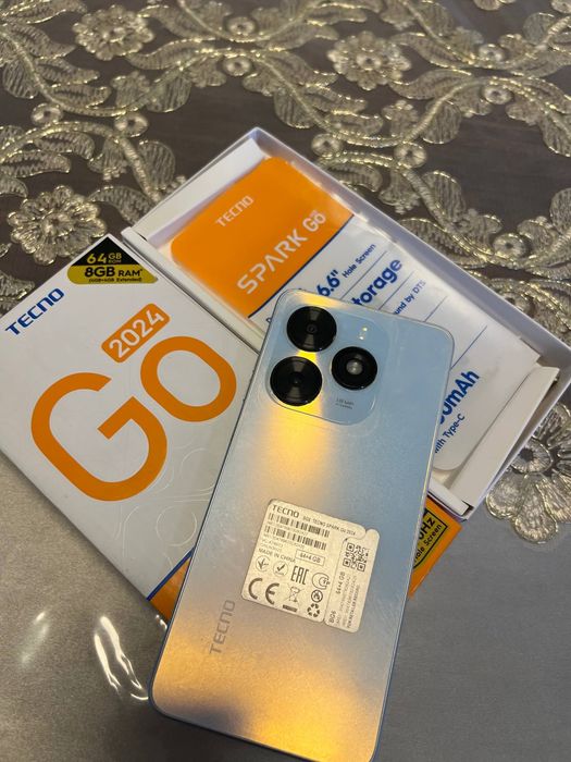 Tecno Spark Go 2024, holati ideal, doʻkondan arzon narxda
