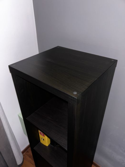 Etajera Ikea Kallax Negru-Maro