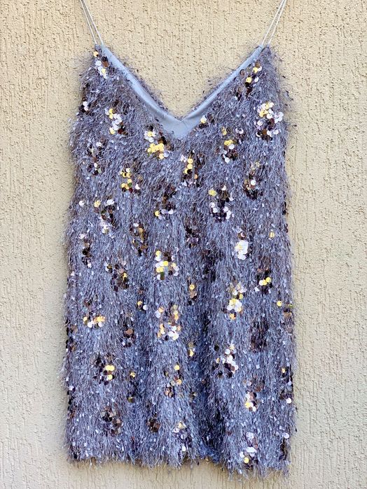Rochie mini cu paiete Zara