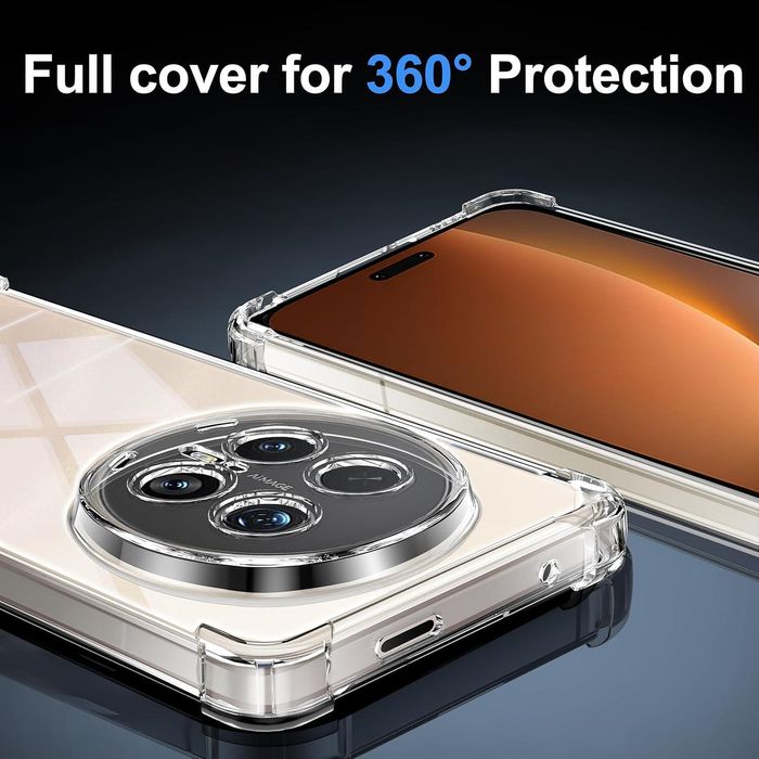 Прозрачен силиконов удароустойчив кейс за honor magic8 pro със защита