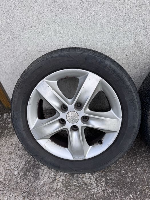 Set jante aliaj roti complete R16 cu anvelope all season 205 55 R16 Kia Ceed Hyundai i30 5X114,3