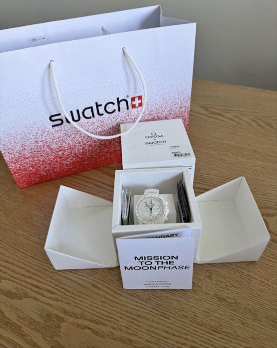 Omega x Swatch MoonSwatch Mission to the Moon – НОВ, ПЪЛЕН КОМПЛЕКТ