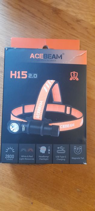 Lanternă frontală acebeam încă în garanție