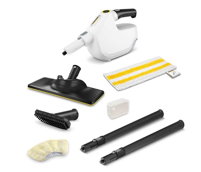 Aparat de curatat cu abur KARCHER I SC 1 Multi&Up 15164100, 1l, 1300W, alb-negru