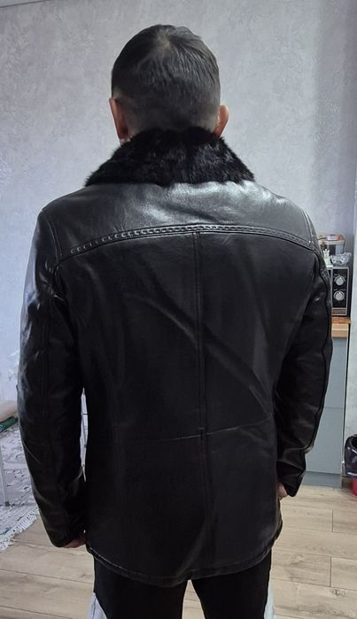 Кожаная дубленка  ZARA
