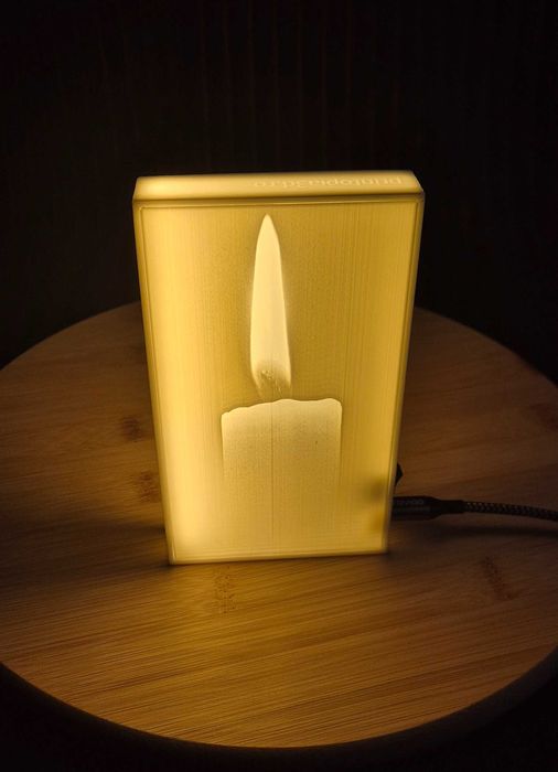 Light box lampa/lumina de veghe cu 2 poze