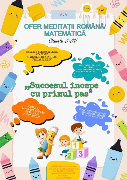 Meditatii copii clasele 0-4