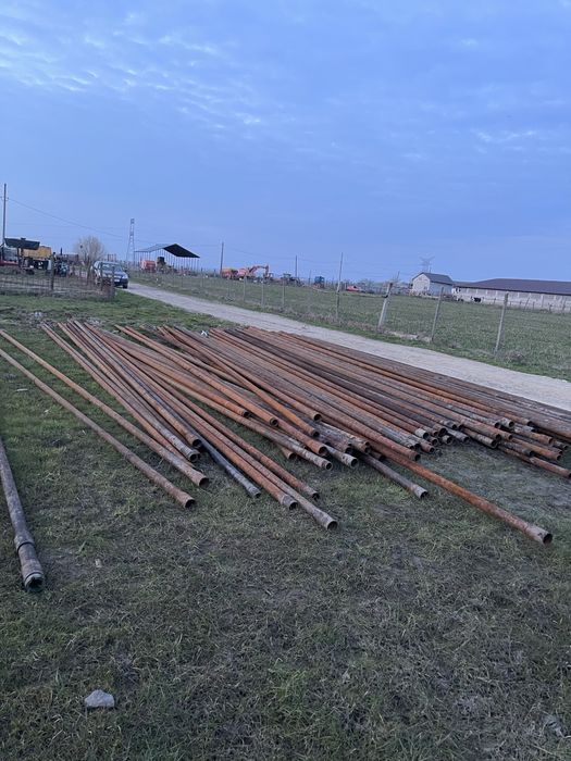 Teava tubing cu mufa si filet pentru gard grajd hala fanar stuctura metalica diverse