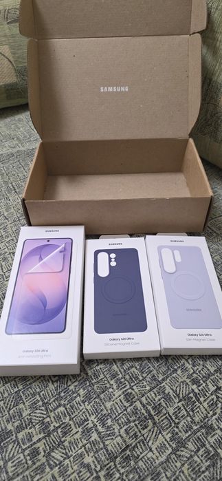 Samsung Galaxy s26 Ultra Оригинальные два чехла и две пленки защитные