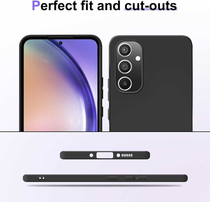 Husa Eiselen Samsung Galaxy A54 5G Silicon moale TPU Negru