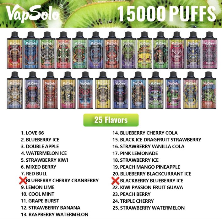 Vape 15.000 puffs vapsoolo