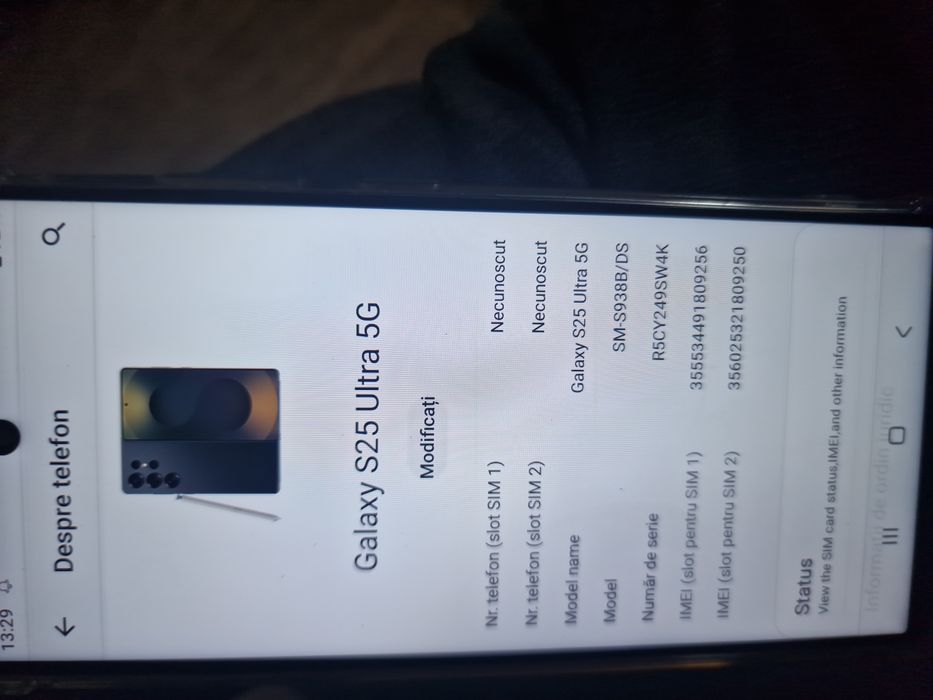 Vând samsung s25 ultra