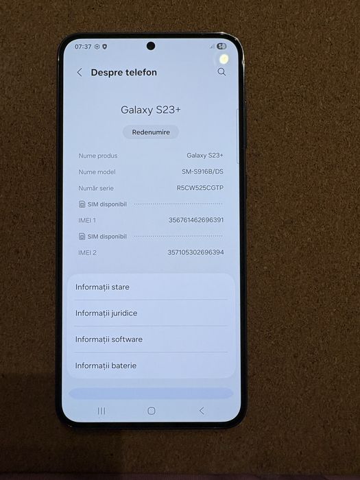 Samsung S916 Galaxy S23 Plus Dual Sim 512 Gb ID-XXL2852