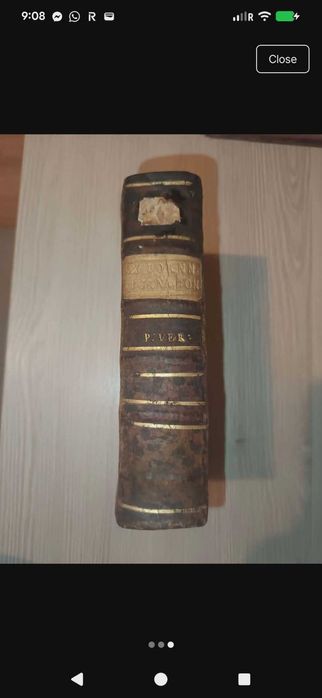 Acatistier Carte religioasa 1759–carte VECHIME 250 ANI–PIELE originala