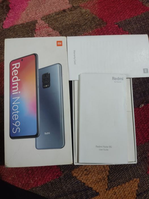 Redmi not 9s sotiladi. Holati edial 6+2 128 hotira dak karobkasi bor