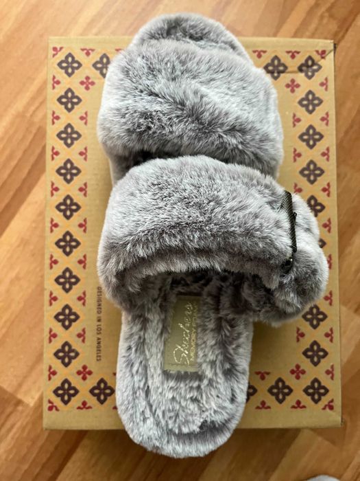 Ultima Sansa -30% - Papuci de Casa Vegani Imblaniti, Sketchers