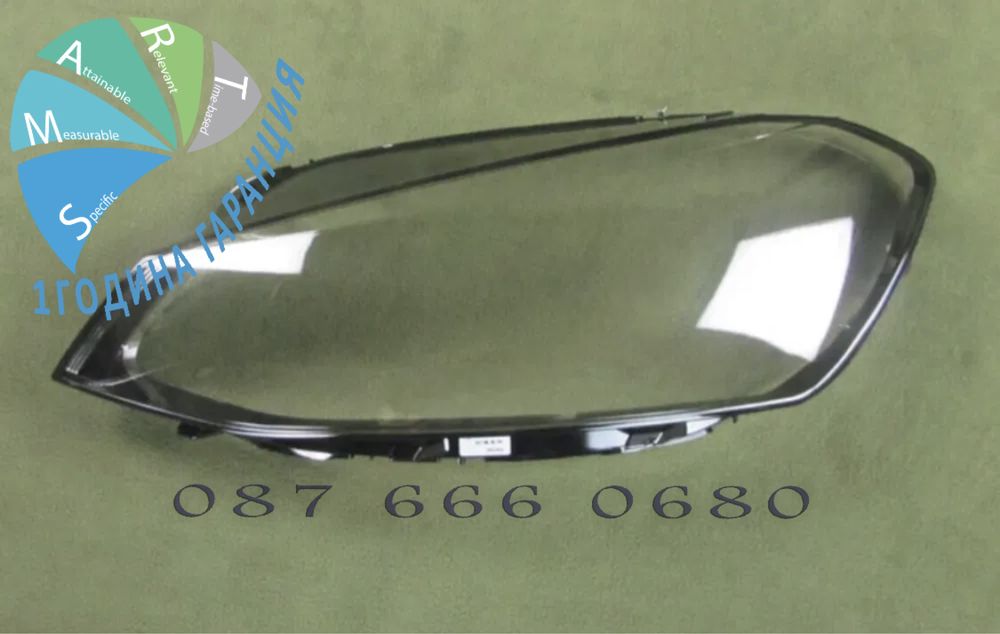 VW golf 7 капак фар стъкло капаци фарове крушки панел Голф