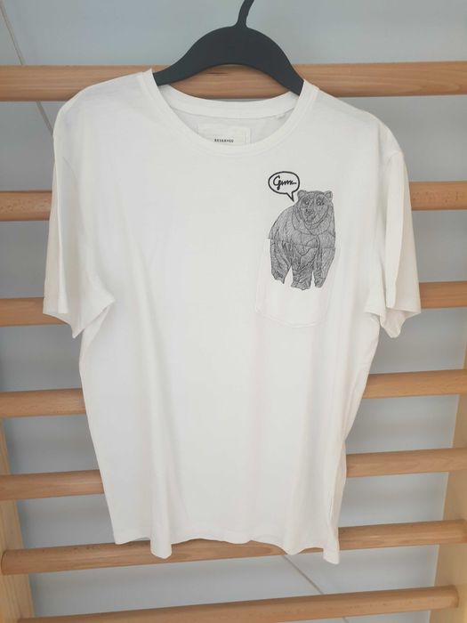 Tricou Reserved alb (M)