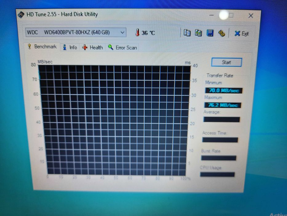 Hard laptop WD 640 GB SATA WD6400BPVT